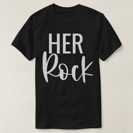 Mens ihren Rock Seine Friede passt Paare Geschenk T-Shirt (Design vorne)