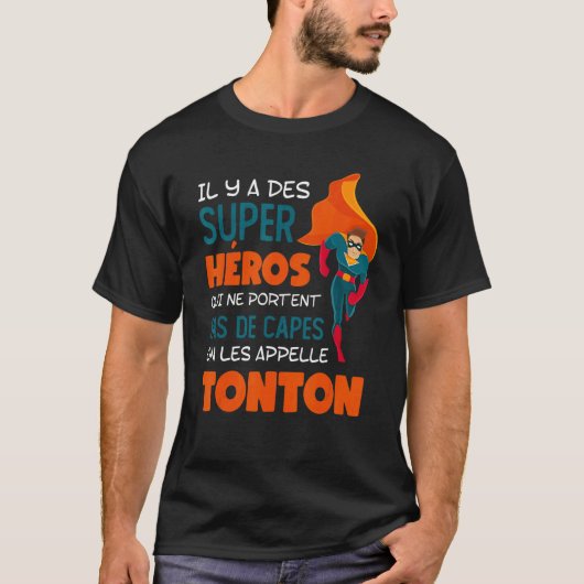 Mens Il Y A des Super Heroes auf Les Callelle Tont T-Shirt (Vorderseite)