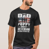 Mens I'm A Dad Poppy And A Veteran Dad Poppy T-Shirt (Vorderseite)