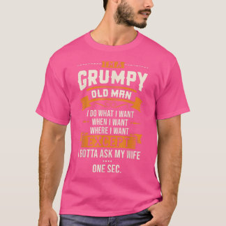 Mens im a grumpy Old Man tue ich, was ich Funny Gr T-Shirt
