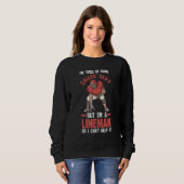 Mens I'm a Lineman so I can't help it Lineman Sweatshirt (Vorne ganz)
