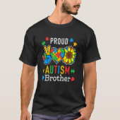 Mens I'm A Proud Autism Brother Autism Awareness T-Shirt (Vorderseite)