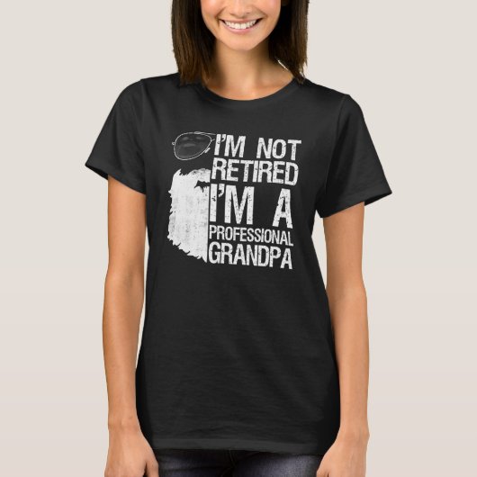 Mens Im Beruflichen Opa Bearted D T-Shirt (Vorderseite)