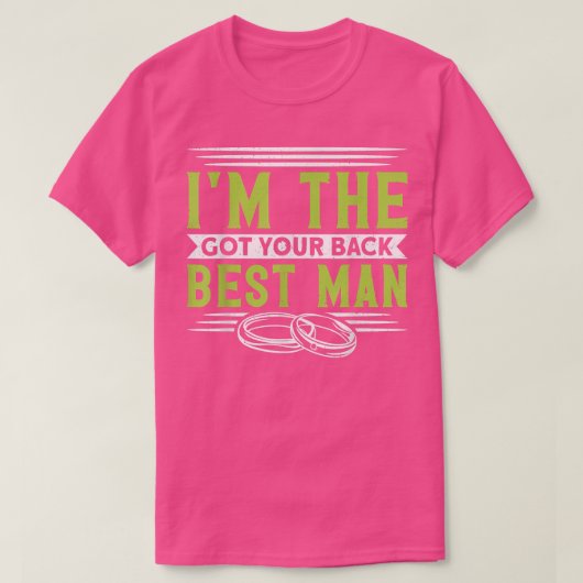 Mens im Got Your Back Trauzeuge Bachelor Party T-Shirt (Design vorne)