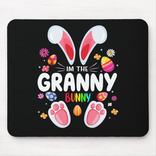 Mens I'm the Granny Bunny Matching Family Oster P Mousepad (Vorne)