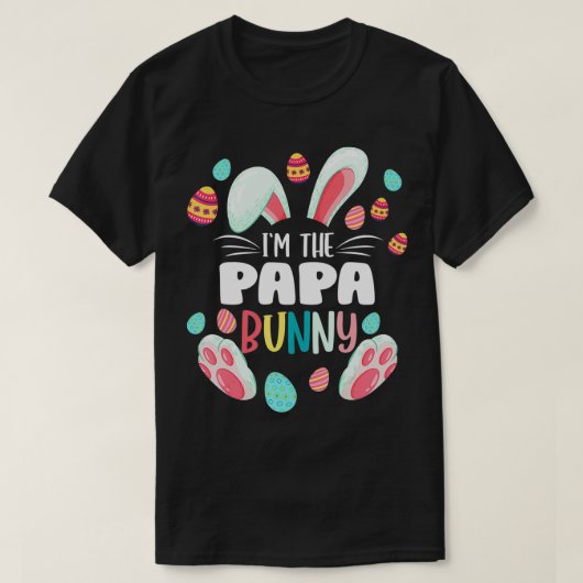 Mens I'm the Papa Bunny Matching Family Oaster Par T-Shirt (Design vorne)