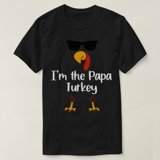 Mens I'm the Papa Turkey Erntedank Day Geschenk Fe T-Shirt (Design vorne)