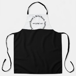 Mens Individuelle Name Kochen Schürze