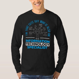 Mens Information Technology Specialist Computer T-Shirt