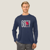 Men's Intellectual Rebellion Long Sleeve Tee: 60% Tri-Blend Shirt (Volle Vorderseite)