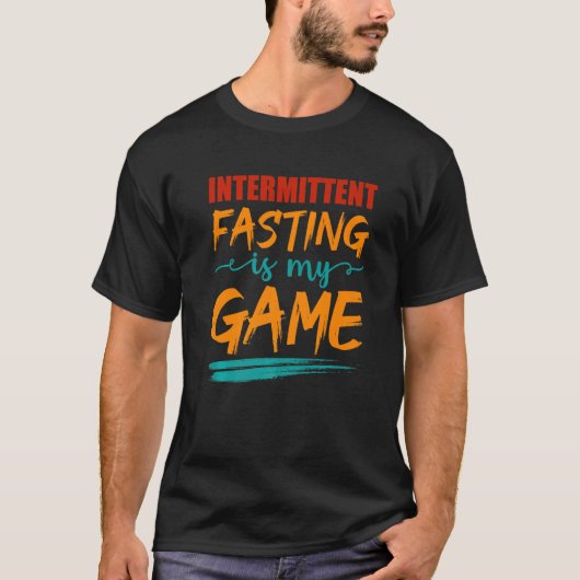 Mens Intermittent Fasting ist mein Spiel Ernährung T-Shirt (Vorderseite)