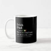 Mens Irish Vater Definition Fathers Day Gift Flag Kaffeetasse (Links)