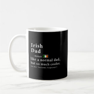Mens Irish Vater Definition Fathers Day Gift Flag Kaffeetasse