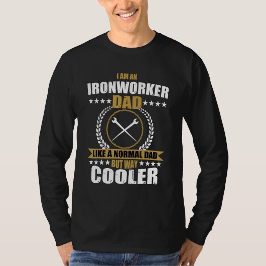 Mens Ironworker Dad Costume For Father T-Shirt (Vorderseite)