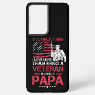 Mens ist ein Cooles Geschenk für Papa Veteran Samsung Galaxy Hülle