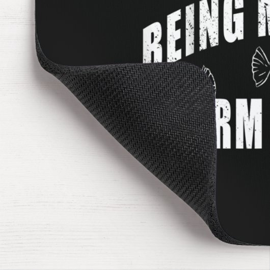 Mens ist es nicht einfach, meine Frau Arm fein Fun Mousepad (Ecke)