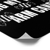 Mens ist es nicht einfach, meine Frau Arm fein Fun Poster (Ecke)