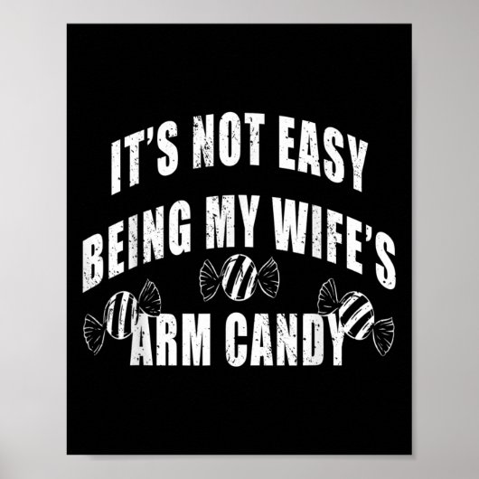 Mens ist es nicht einfach, meine Frau Arm fein Fun Poster (Vorne)