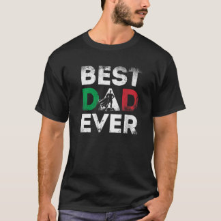 Mens Italienischer Vater Italien Pater Superhero H T-Shirt