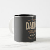 Mens It's a Daddy Thing Funny Vater Opa Zweifarbige Tasse (Vorderseite Links)