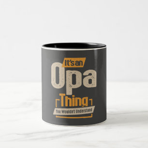 Mens It's a Opa Thing Funny Vater Opa Zweifarbige Tasse