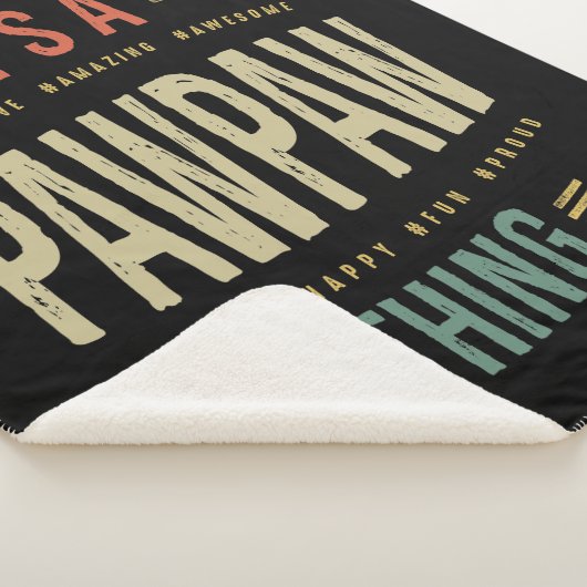 Mens It's a Paw Thing Großvater Vater Geschenk Sherpadecke (3/4)