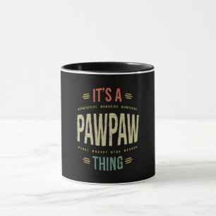 Mens It's a Paw Thing Großvater Vater Geschenk Tasse