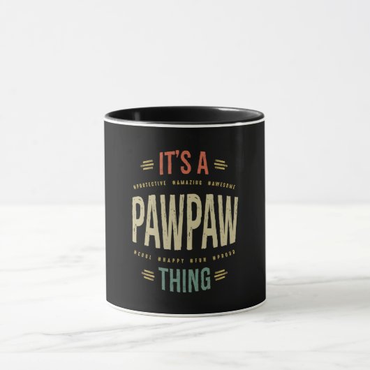 Mens It's a Paw Thing Großvater Vater Geschenk Tasse (Zentrum)