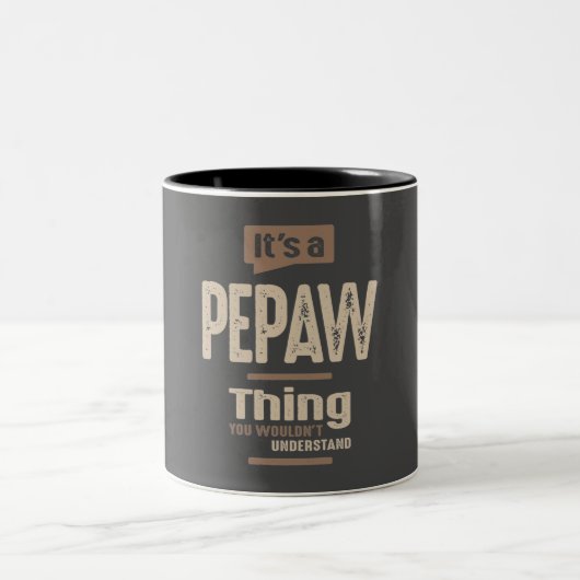 Mens It's a Pepaw Thing Funny Vater Opa Zweifarbige Tasse (Mittel)