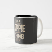 Mens It's a Poppie Thing Funny Vater Opa Zweifarbige Tasse (VorderseiteRechts)