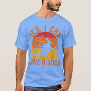 Mens Ja, ich kann einen Stick fahren - lustiges Ha T-Shirt