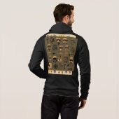 Mens-Jacke Hoodie (Schwarz voll)
