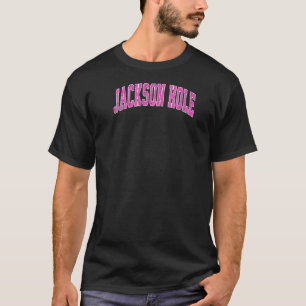 Mens Jackson Hole Wyoming Wy Vintag Sports Design T-Shirt