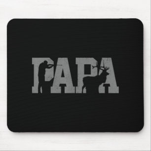 Mens Jagd Papa Vatertag Vater Hirschelhunte Mousepad