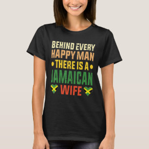 Mens Jamaikanische Ehefrau Mann Jamaica Flagge Mar T-Shirt