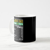 Mens jamaikanischer Vater gibt Vater Hero Ernährun Kaffeetasse (Vorderseite Links)