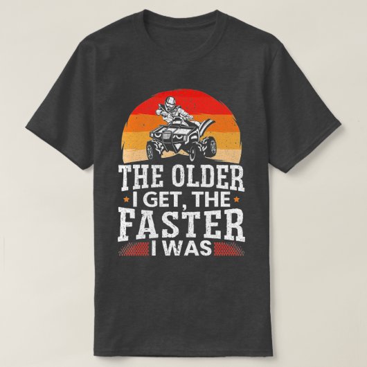 Mens, je älter ich werde, desto schneller war ich  T-Shirt (Design vorne)