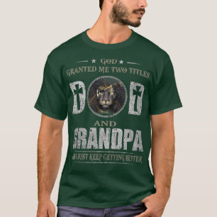 Mens Jesus Löwe Gott gab mir zwei Titel Vater und T-Shirt