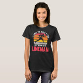 Mens Jetzt bin ich Lineman Lineman T-Shirt (Vorne ganz)