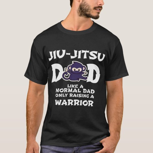 Mens Jiu jitsu Vater Der Krieger erwischt T-Shirt (Vorderseite)