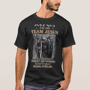 Mens July Typ Team Jesus Religious Cross Christlic T-Shirt