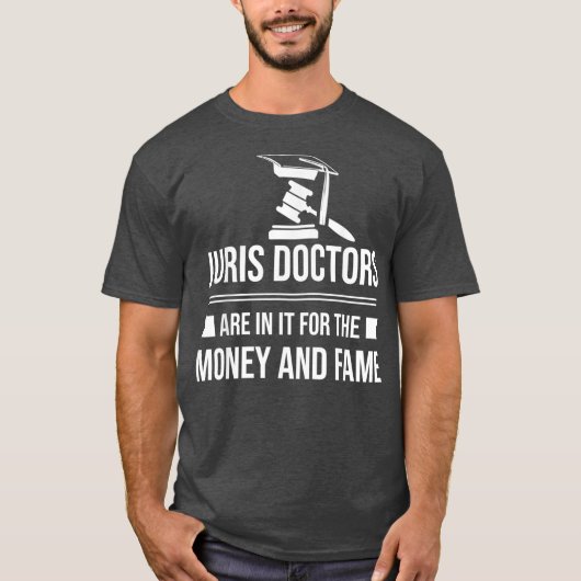 Mens Juris Doktor des Jurisprudence Money Law T-Shirt (Vorderseite)