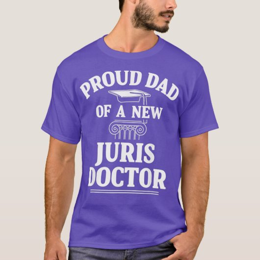 Mens Juris Doktor des Jurisprudence Vater Law T-Shirt (Vorderseite)