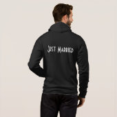 Mens Just Married Hoodie (Schwarz voll)