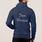Mens Just Married Hoodie (Rückseite)