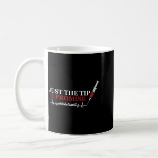 Mens Just Tip Promise Syringe Phlebotomist Pulse Kaffeetasse