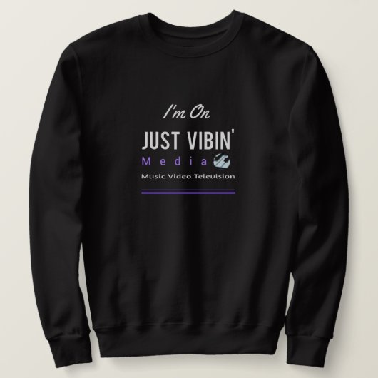 Men's Just Vibin' Media Artist Sweatshirt (Design vorne)