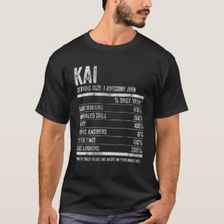 Mens Kai Nutrition Personalisiert Name Funny Name  T-Shirt