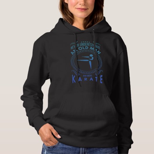 Mens Karate Graphic - Unterschätzen Sie niemals ei Hoodie (Vorderseite)