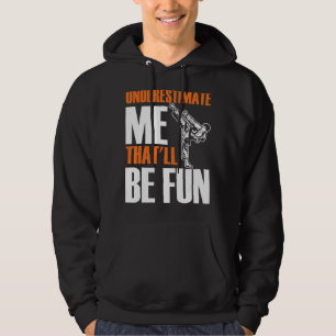 Mens Karate Martial unterschätzt mich, dass Fu sei Hoodie